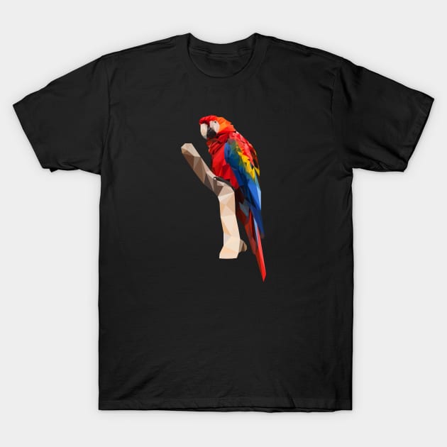 Parrot Lowpoly design T-Shirt by Hoperative